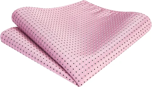 Vista 132 de HISDERN Pajaritas para hombre, diseño de lunares, corbatín y bolsillo cuadrado, clásico, esmoquin de negocios, boda, pajaritas, pañuelo