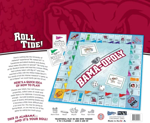 Vista 5 de Juego de mesa Bamaopoly de la Universidad de Alabama.