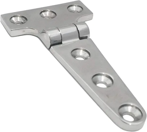 Vista 4 de 2 piezas de 316 SS grado marino resistente bisagra T 4 "x 2" Bisagra de fundición para barco y automóvil