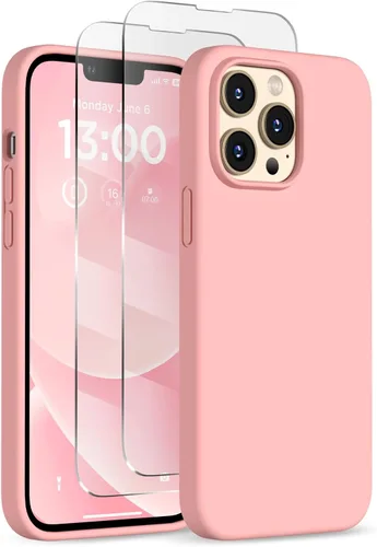 Vista 27 de Funda de silicona para iPhone 13 Pro, funda para teléfono, color Negro