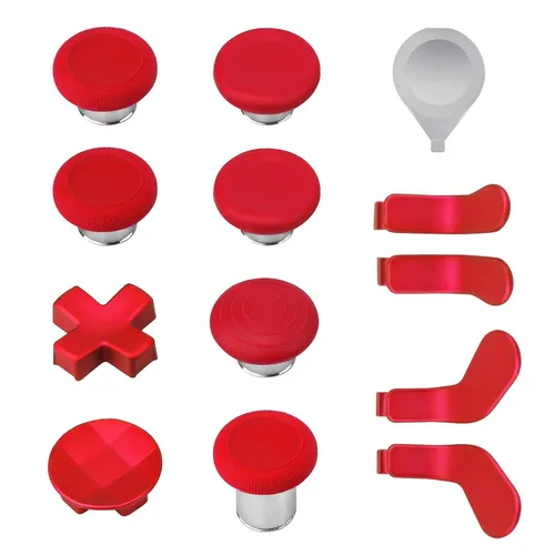 Vista 7 de Accesorios para controlador Xbox One Elite Series 2 (modelo 1797), kits de piezas de repuesto de palancas de metal compatibles con controlador