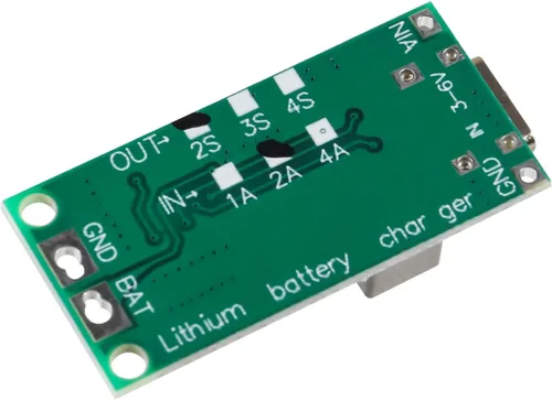 Vista 8 de 2PCS Tipo-C USB 2S 2A Boost Convertidor 8.4V 12.6V 16.8V Step-Up Power Module LiPo Polímero LiPo Batería de Litio Placa de Protección de Carga
