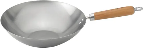 Vista 12 de Helen's Asian Kitchen - Wok de acero al carbono, 8 pulgadas, para porciones individuales o más pequeñas