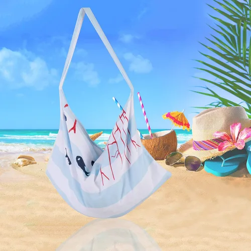 Vista 6 de Todo el Mundo Necesita Vitamina del Mar Funda para Silla de Playa con Bolsillos Laterales, Toalla Gruesa y de Secado Rápido para Tumbona, Piscina