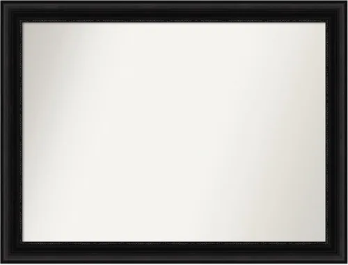 Vista 518 de Amanti Art Espejo personalizado, espejo de baño negro puente, espejo de pared o espejo de tocador de baño sobre el fregadero (26 x 26 pulgadas)