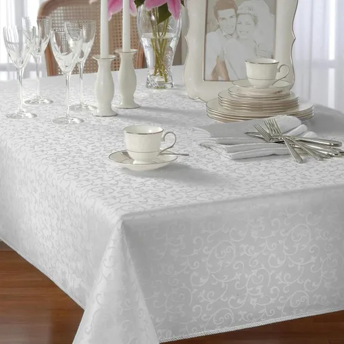 Vista 11 de Lenox - Mantel oblongo/rectangular de la serie Inocencia Opal