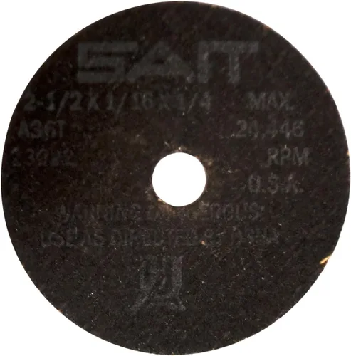 Vista 11 de United Abrasives /SAIT 23040 Rueda de corte 3" X 1/16" X 3/8" (A36T)