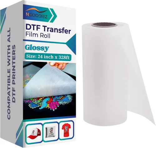 Vista 8 de NGOODIEZ Hojas de película de transferencia DTF A4 de 8.5 x 11 pulgadas, 25 hojas, papel DTF prémium para impresora DTF, revestimiento brillante