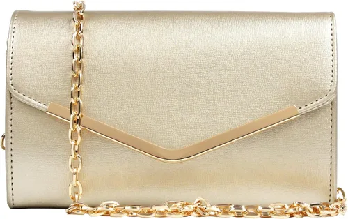 Vista 12 de Bolso de mano para mujer, bolso de mano con cadena desmontable para bodas y fiestas