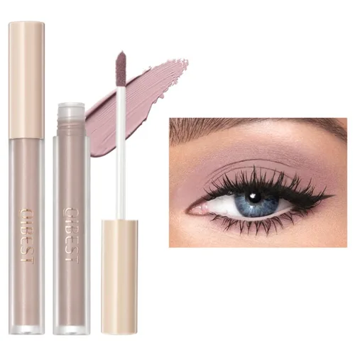 Vista 11 de Sombra de ojos líquida con purpurina brillante, maquillaje de larga duración, secado rápido (dorado metálico)