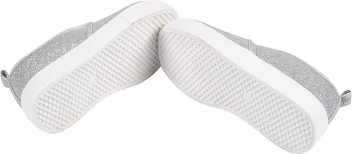 Vista 2 de Gerber Zapatos deportivos unisex para bebés y niñas recién nacidos, para niños y niñas, Escarcha plateada