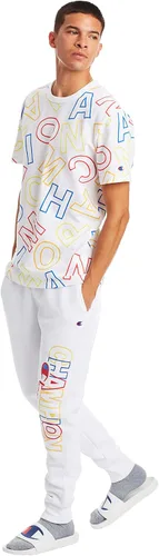 Vista 5 de Champion Camiseta Graphic Heritage para hombre AOP, BlancoNegro