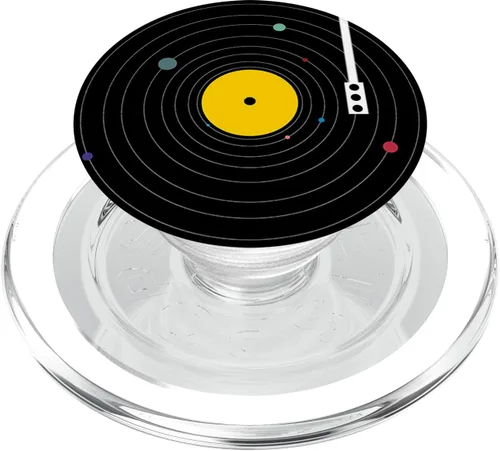 Vista 8 de Sistema de grabación de vinilo solar retro Pop Socket – PopSockets Grip y soporte para teléfonos y tabletas