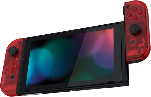 Vista 8 de eXtremeRate Placa trasera para consola Nintendo Switch, carcasa NS Joycon (versión D-Pad) con botones de juego completo, carcasa de repuesto