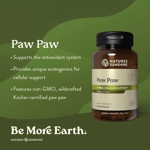 Vista 2 de NATURE'S SUNSHIN 180 cápsulas regeneradoras de células Paw Paw