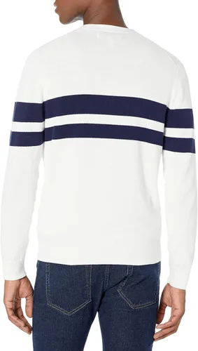 Vista 3 de Tienda Essentials Suéter cárdigan de algodón para hombre