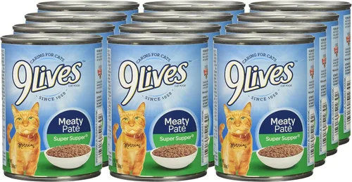 Vista 4 de 9Lives Meaty Paté Super Supper - Alimento húmedo para gatos, 13 onzas (paquete de 12)