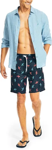 Vista 2 de Nautica Natación de secado rápido estándar de 8 pulgadas con estampado de loros para hombre