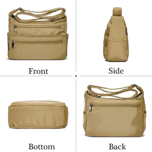 Vista 4 de VOLGANIK ROCK - Bolso RFID para mujeres, de tela, nailon, con múltiples bolsillos, para viaje