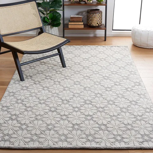 Vista 37 de SAFAVIEH Vermont Collection - Alfombra de pasillo, 2 pies 3 pulgadas x 6 pies, color marfil, lana hecha a mano, ideal para zonas de alto tráfico