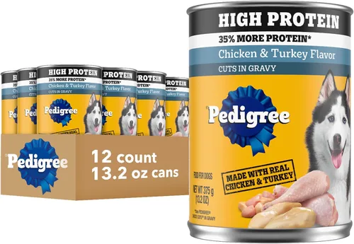 Vista 15 de Pedigree Alimento húmedo para perros con alto contenido de proteínas, carne
