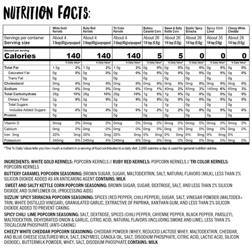 Vista 2 de Urban Accents MOVIE NIGHT™ Palomitas de maíz y palomitas de maíz paquete variado (juego de 8) – 3 paquetes de palomitas de maíz sin transgénico y 5