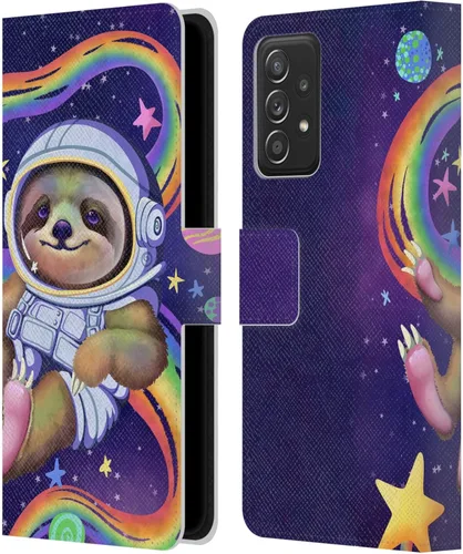 Vista 8 de Head Case Designs Carla Morrow Capybara - Funda de piel con licencia oficial de Carla Morrow Sitting On A Moon Rainbow Animals compatible
