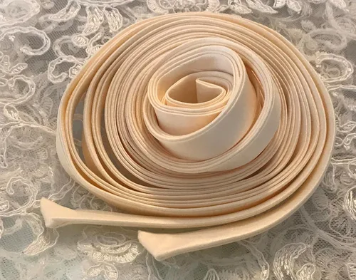 Vista 10 de Cinta de satén de 140 pulgadas para corsé de boda, correas con cordones en la espalda, cinta con cordones para reemplazo de cremallera trasera