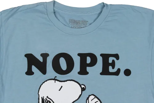 Vista 3 de Peanuts Snoopy Nope. Not Today. Sleeping Graphic Camiseta para hombre