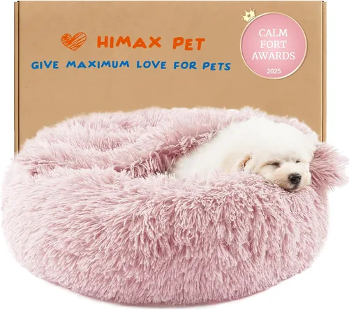 Vista 21 de Himax - Cama para perros pequeños cubierta con manta adjunta, color beige