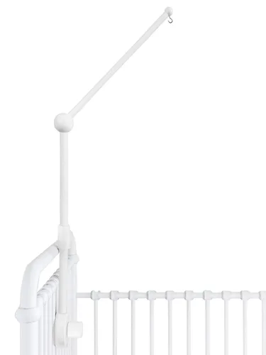 Vista 9 de Soporte de madera para cuna con brazo móvil, brazo móvil para cuna y moisés, altura ajustable de 360°, ajuste universal, madera de haya 100%