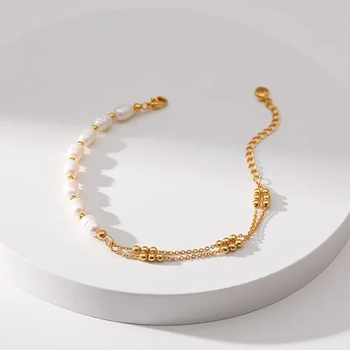 Vista 74 de Delicadas pulseras de oro para mujer, chapado en oro 18, ajustable, mal de ojo, mariposa, cuentas, perla, corazón, turquesa, hecha a mano para mujer