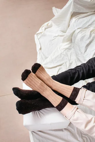 Vista 5 de GoWith Alpaca Wool Socks for Men & Women, Alpaca-Merino Blend Warm Cozy Crew Socks, Thermal Regular-Fit Boot Socks