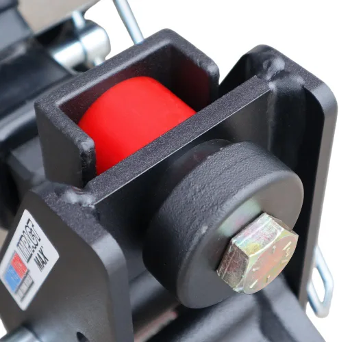 Vista 7 de Shocker Impact Max Cushion Hitch y bola combinada, elevación de 4" a caída de 4", se adapta a enganche de 2-1/2", negro, combo con bolas de 2