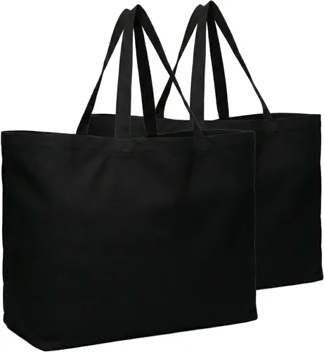 Vista 12 de Bolsa de lona extragrande - La más grande reutilizable para comestibles Premium Big Reusable Grocery Shopping Heavy Duty Robusto, Plegable