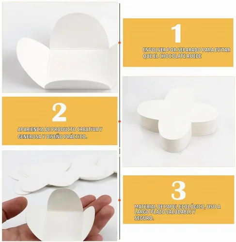 Vista 4 de 200 forros para cupcakes, envoltorios de trufas, tazas de caramelo de chocolate, forros para hornear para bodas, fiestas, cumpleaños, baby shower