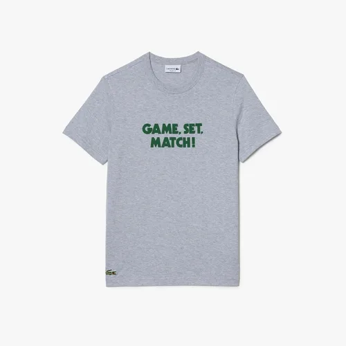 Vista 2 de Lacoste Camiseta de manga corta con texto de cocodrilo