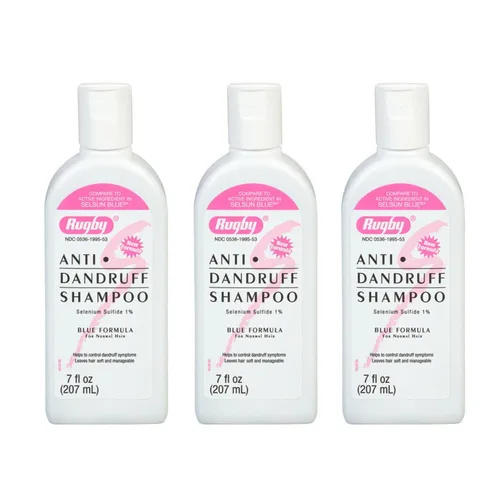Vista 7 de Rugby - Champú anticaspa de sulfuro de selenio, fórmula azul para cabello normal, 7 onzas (paquete de 1)