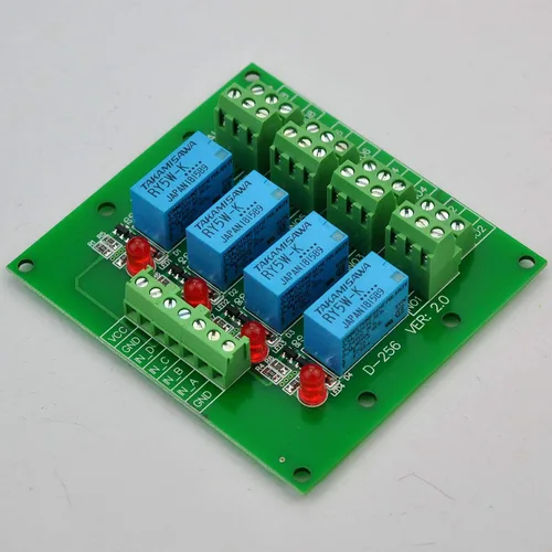 Vista 2 de Electronics-Salon Placa de módulo de relé de señal DPDT, versión DC 5V, para Arduino Raspberry-Pi 8051 PIC.