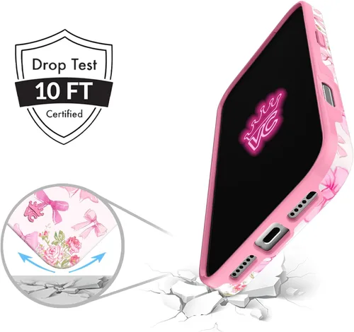 Vista 1072 de VELVET CAVIAR Funda para iPhone 15, compatible con MagSafe, probada contra caídas de 10 pies, fundas protectoras de diseño, leopardo color rosa