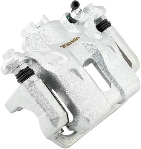 Vista 5 de TRQ Kit de pastillas de freno trasero y rotor, pinza de freno, kit químico, pastillas de freno, rotor de freno de cerámica premium recubierto G