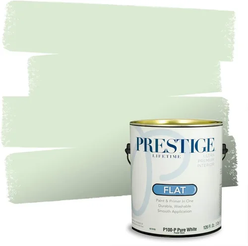 Vista 30 de PRESTIGE Pintura exterior e imprimación en uno, aloe, plano, 1 galón