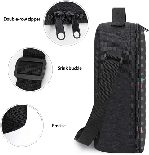 Vista 5 de Ksspovkr Juego de mochila escolar de dibujos animados con lonchera, bolsas de lona ligeras para estudiantes, paquetes de viaje, regalos para niños