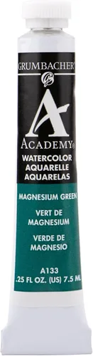Vista 12 de Grumbacher Academy Pintura de acuarela, 0.3 fl oz/0.25 onzas, óxido de cromo verde (A048)