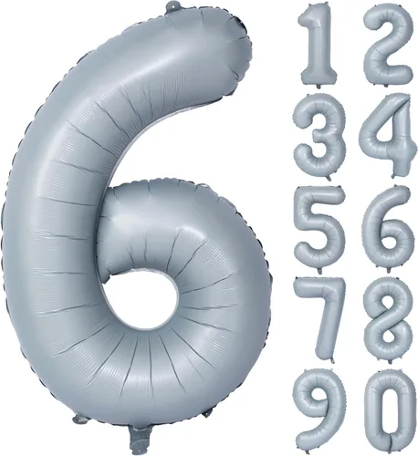 Vista 67 de Globos de 40 pulgadas con números de caramelo, papel de aluminio de helio, globos de látex de Mylar para fiesta de cumpleaños, decoración digital 0