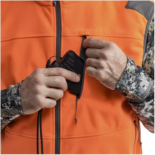 Vista 7 de Sitka Gear Chaleco de caza Stratus Windstopper repelente al agua para hombre