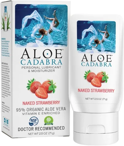 Vista 16 de Aloe Cadabra Lubricante personal saborizado orgánico Passion Lube para mujeres, hombres y parejas, mango Passion 2.5 onzas (paquete de 5)