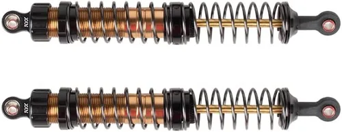 Vista 4 de KYX Racing CNC mecanizado aluminio 5.039 in negro suspensión trasera amortiguadores actualizaciones piezas accesorios para 1/10 RC Crawler Car RC