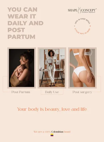 Vista 7 de SHAPE CONCEPT 080 041 Fajas Colombianas Reductoras y Moldeadoras Post Surgery Compression Garment Tummy Tuck