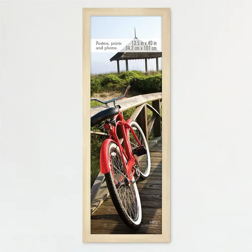 Vista 75 de MCS Marco para póster con estilo de museo, 11 x 17 pulgadas, madera de granero, vertical y horizontal, para colgar en la pared, marco grande